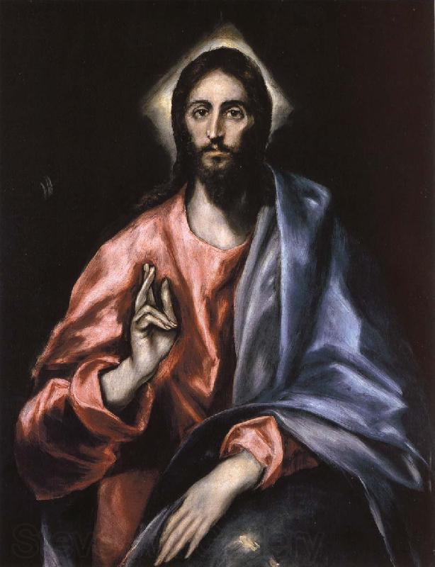 El Greco Christ as Saviour Spain oil painting art